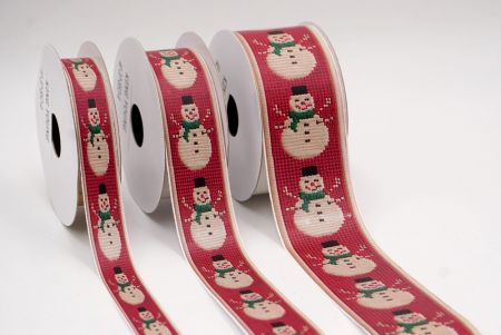 Sprudelnder Schneemann Jacquardband_AI-KN